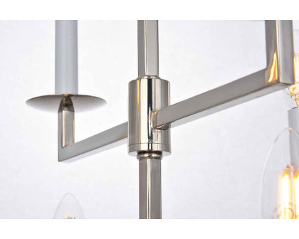 Elegant Urban Classic Denmark Collection 4-Light Pendant Lamp - Polished Nickel, L 24" (1512D24PN)