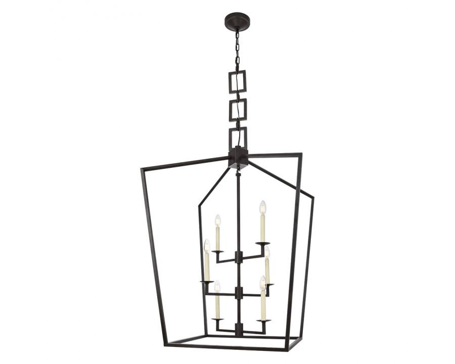 Elegant Urban Classic Denmark Collection 4-Light Pendant Lamp - Vintage Bronze/Gold, L 29" (1512D29VB)