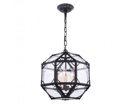 Elegant - Parisian Octagonal 3 Lights Pendant