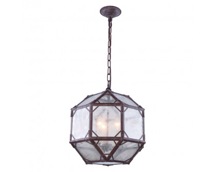 Elegant - Parisian Octagonal 3 Lights Pendant