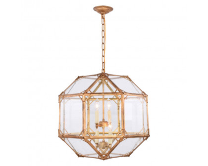 Elegant - Parisian Octagonal 3 Lights Pendant