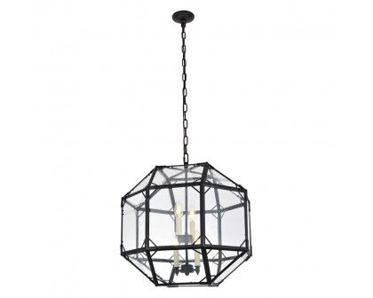 Elegant - Parisian Octagonal 3 Lights Pendant