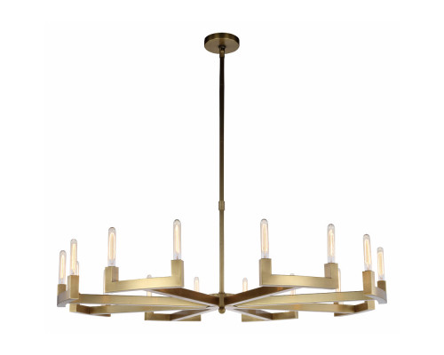 Elegant Urban Classic Chandelier - Burnished Brass, L 60" (1535G60BB)