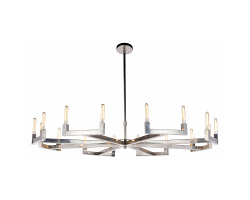 Elegant Urban Classic Chandelier - Polished Nickel, L 72" (1535G72PN)