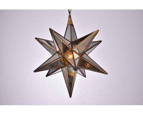 Elegant Urban Classic Chandelier - Dark Antique Brass, L 18" (1703D18DAB)