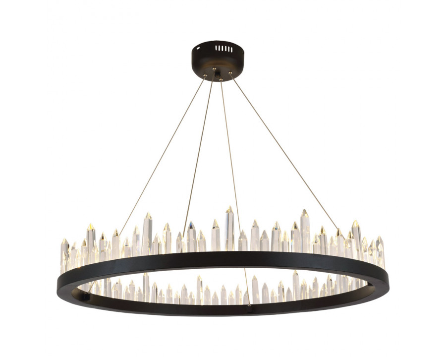 Elegant Urban Classic Chandelier - Satin Dark Grey, L 31.5" (1705D31SDG)