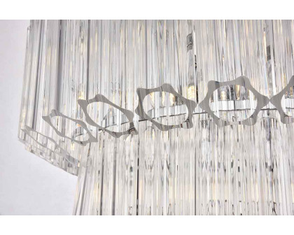 Elegant Chandelier - Chrome, L 23.6" (1706D23C)