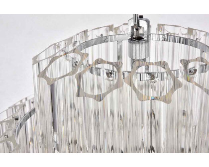 Elegant Chandelier - Chrome, L 23.6" (1706D23C)