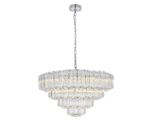 Elegant Chandelier - Chrome, L 26" (1706D26C)