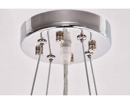 Elegant Pendant Light - Chrome, L 19.7" (1708D19C)