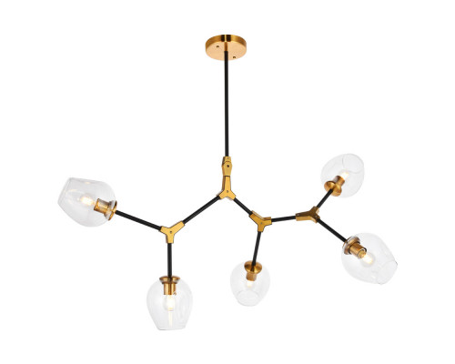 Elegant Cavoli 5 Lights Chandelier - Light Antique Brass (1712D42LAB)