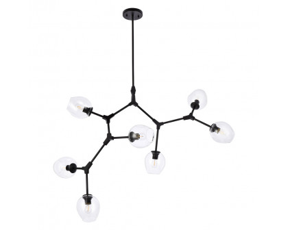 Elegant Urban Classic Cavoli 11 Lights Chandelier - Black, L 57" (1712G57BK)