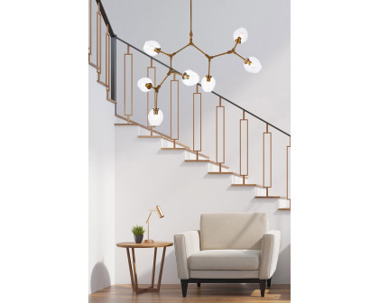 Elegant Urban Classic Cavoli 11 Lights Chandelier - Brass, L 57" (1712G57BR)