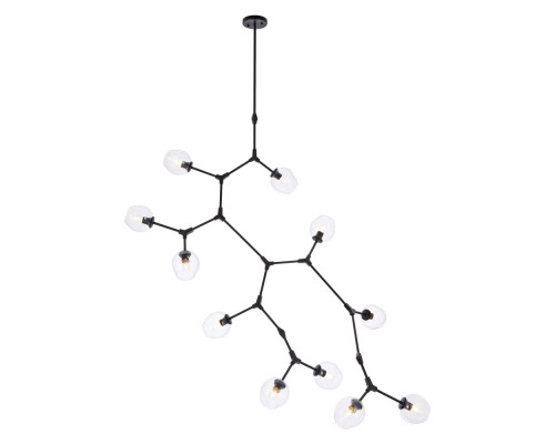 Elegant Urban Classic Cavoli 11 Lights Chandelier - Black, L 73" (1712G73BK)