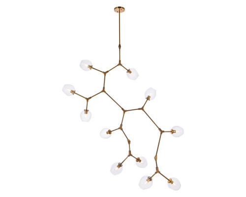 Elegant Urban Classic Cavoli 11 Lights Chandelier - Brass, L 73" (1712G73BR)