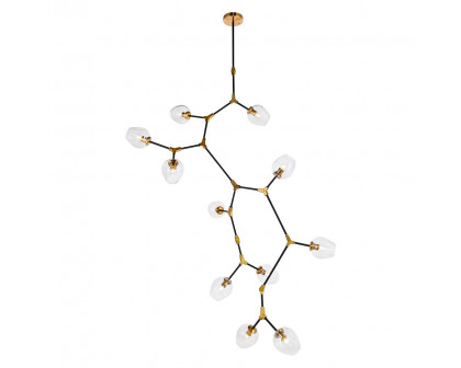 Elegant Urban Classic Cavoli 11 Lights Chandelier - Light Antique Brass, L 73" (1712G73LAB)