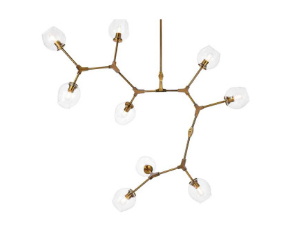 Elegant Urban Classic Cavoli 11 Lights Chandelier - Brass, L 79" (1712G79BR)