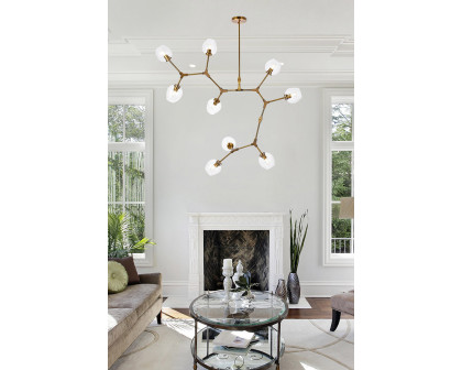 Elegant Urban Classic Cavoli 11 Lights Chandelier - Brass, L 79" (1712G79BR)