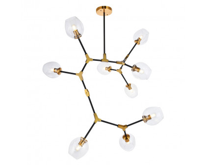 Elegant Urban Classic Cavoli 11 Lights Chandelier - Light Antique Brass, L 79" (1712G79LAB)