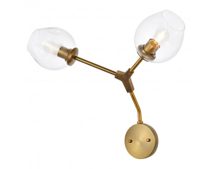 Elegant Urban Classic Cavoli 2 Light - Brass (1712W26BR)