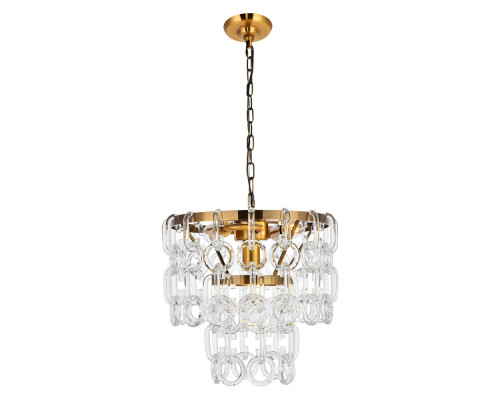 Elegant Urban Classic Eden 3 Lights Pendant - Light Antique Brass, L 12" (1713D12LAB)