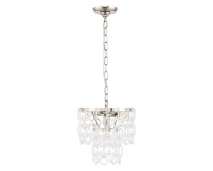 Elegant Urban Classic Eden 3 Lights Pendant - Polished Nickel, L 12" (1713D12PN)