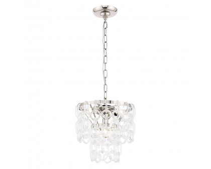 Elegant Urban Classic Eden 3 Lights Pendant - Polished Nickel, L 12" (1713D12PN)