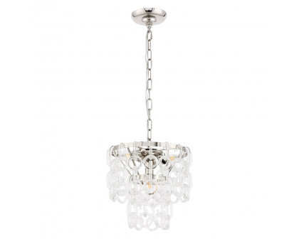 Elegant Urban Classic Eden 3 Lights Pendant - Polished Nickel, L 12" (1713D12PN)