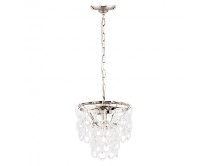 Elegant Urban Classic Eden 3 Lights Pendant - Polished Nickel, L 12" (1713D12PN)