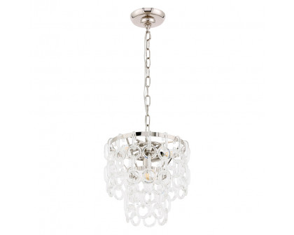 Elegant Urban Classic Eden 3 Lights Pendant - Polished Nickel, L 12" (1713D12PN)