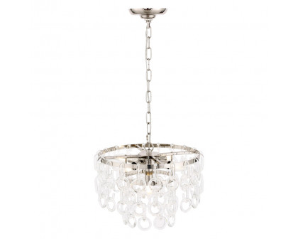 Elegant Urban Classic Eden 3 Lights Pendant - Polished Nickel, L 16" (1713D16PN)