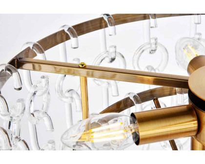 Elegant Urban Classic Eden 3 Lights Pendant - Light Antique Brass, L 20" (1713D20LAB)