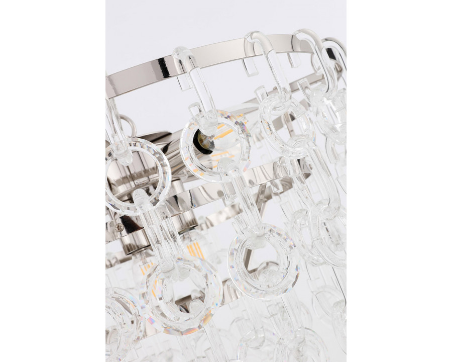 Elegant Urban Classic Eden 3 Lights Pendant - Polished Nickel, L 20" (1713D20PN)