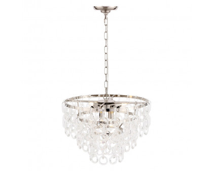 Elegant Urban Classic Eden 3 Lights Pendant - Polished Nickel, L 20" (1713D20PN)