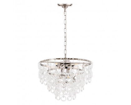 Elegant Urban Classic Eden 3 Lights Pendant - Polished Nickel, L 20" (1713D20PN)