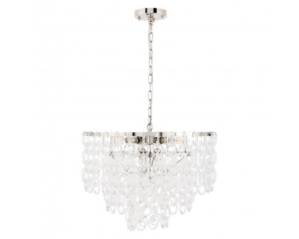 Elegant Urban Classic Eden 3 Lights Pendant - Polished Nickel, L 24" (1713D24PN)