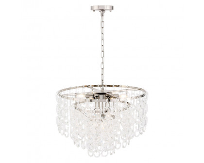 Elegant Urban Classic Eden 3 Lights Pendant - Polished Nickel, L 24" (1713D24PN)