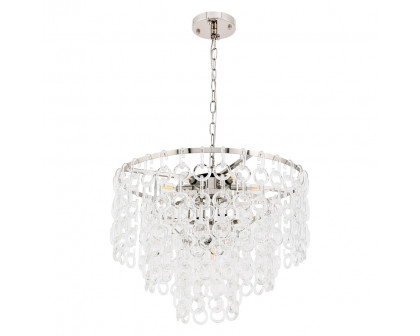 Elegant Urban Classic Eden 3 Lights Pendant - Polished Nickel, L 24" (1713D24PN)