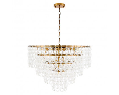 Elegant Urban Classic Eden 3 Lights Pendant - Light Antique Brass, L 32" (1713D32LAB)