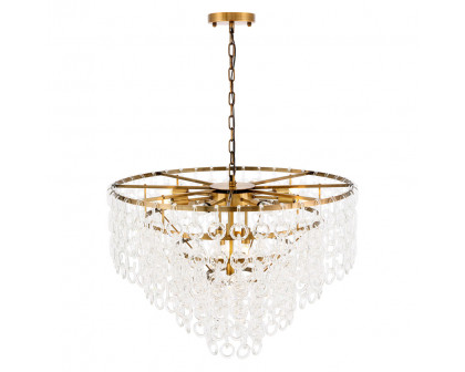 Elegant Urban Classic Eden 3 Lights Pendant - Light Antique Brass, L 32" (1713D32LAB)