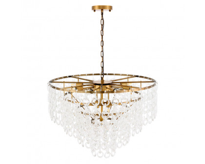 Elegant Urban Classic Eden 3 Lights Pendant - Light Antique Brass, L 32" (1713D32LAB)