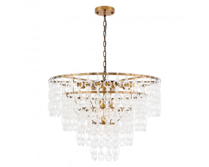 Elegant Urban Classic Eden 3 Lights Pendant - Light Antique Brass, L 32" (1713D32LAB)