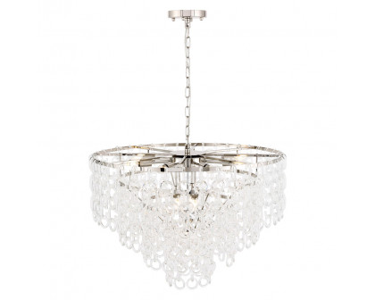 Elegant Urban Classic Eden 3 Lights Pendant - Polished Nickel, L 32" (1713D32PN)