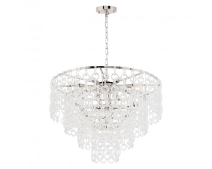 Elegant Urban Classic Eden 3 Lights Pendant - Polished Nickel, L 32" (1713D32PN)