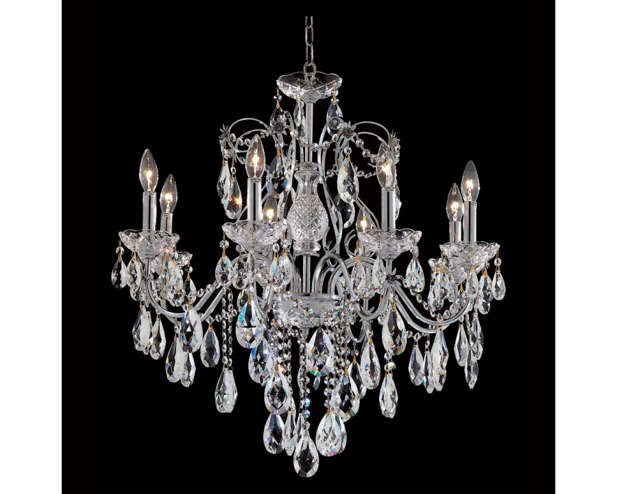 Elegant St. Francis 6 Lights Chandelier - Chrome, L 26" (2016D26C-RC)