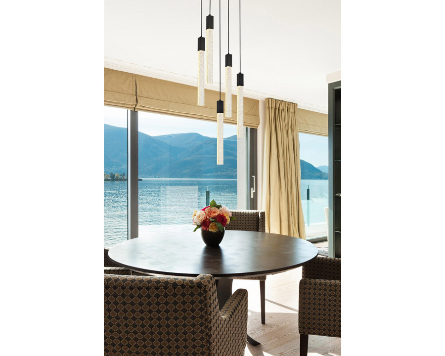 Elegant Pendant Light - Black, L 16" (2066D16BK)