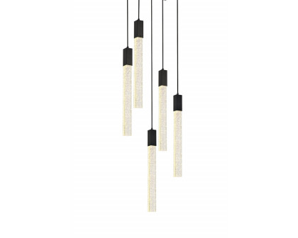 Elegant Pendant Light - Black, L 16" (2066D16BK)