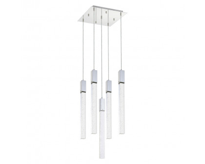 Elegant Pendant Light - Chrome, L 16" (2066D16C)