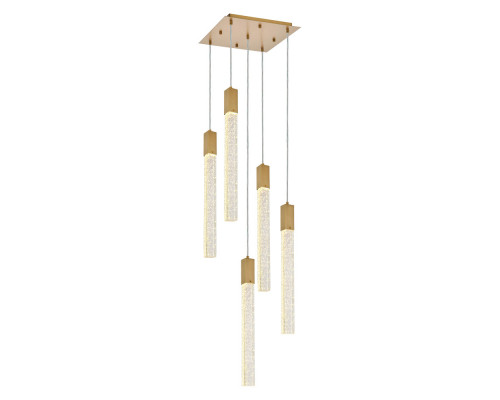 Elegant Pendant Light - Satin Gold, L 16" (2066D16SG)