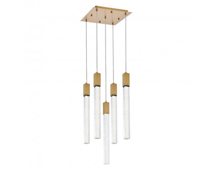 Elegant Pendant Light - Satin Gold, L 16" (2066D16SG)